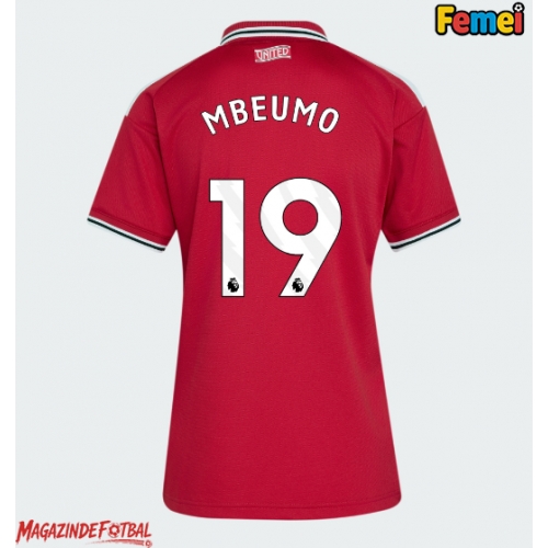 Manchester United Bryan Mbeumo #19 Tricou Fotbal Replică 2026-27 Femei Acasa Manchester United Bryan Mbeumo #19 Tricou Fotbal Replică 2026-27 Femei Acasa